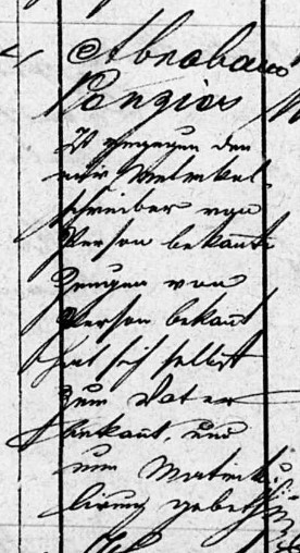genealogy record in Kurrentschrift