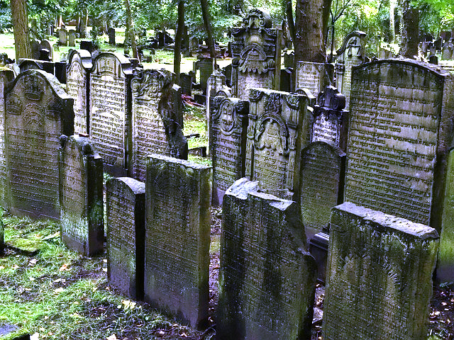 a Jewish cemetery