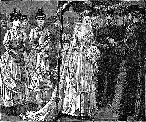 a Jewish wedding, c. 1892