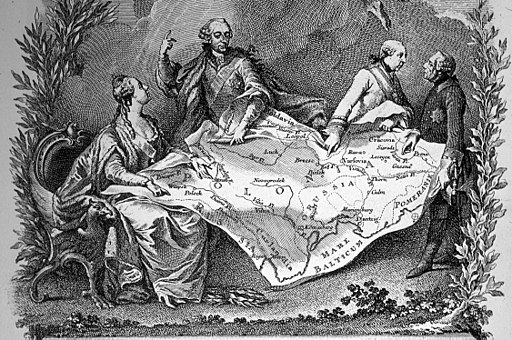 allegory of the partitions of Poland