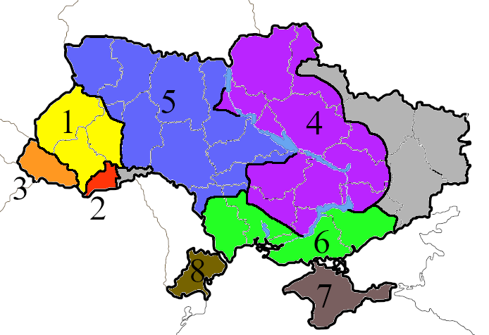 historic regions of Ukraine