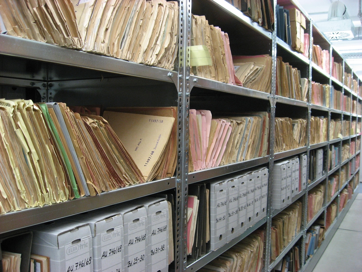 documents stored in an archive